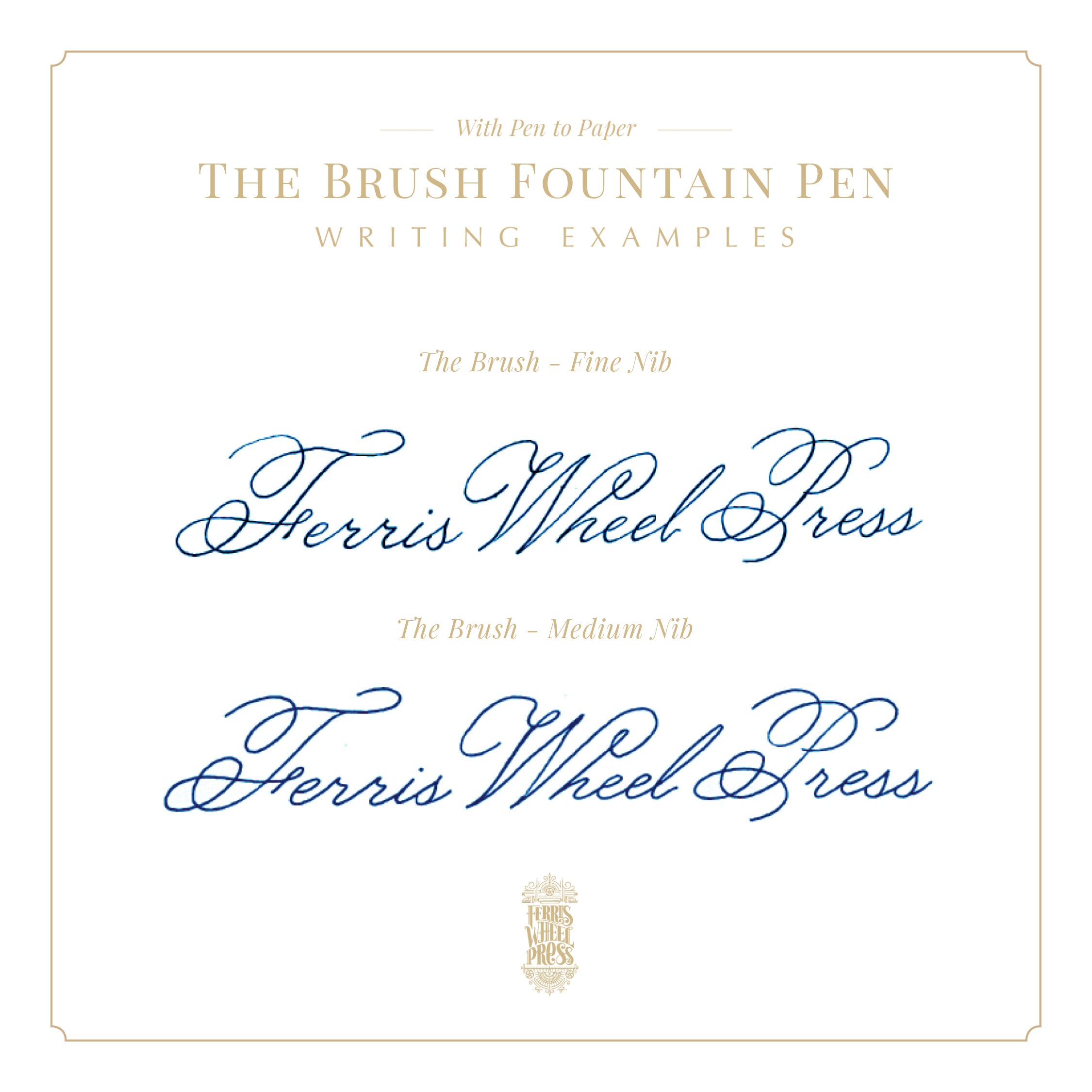 Cerulean Midnight Brush Fountain Pen