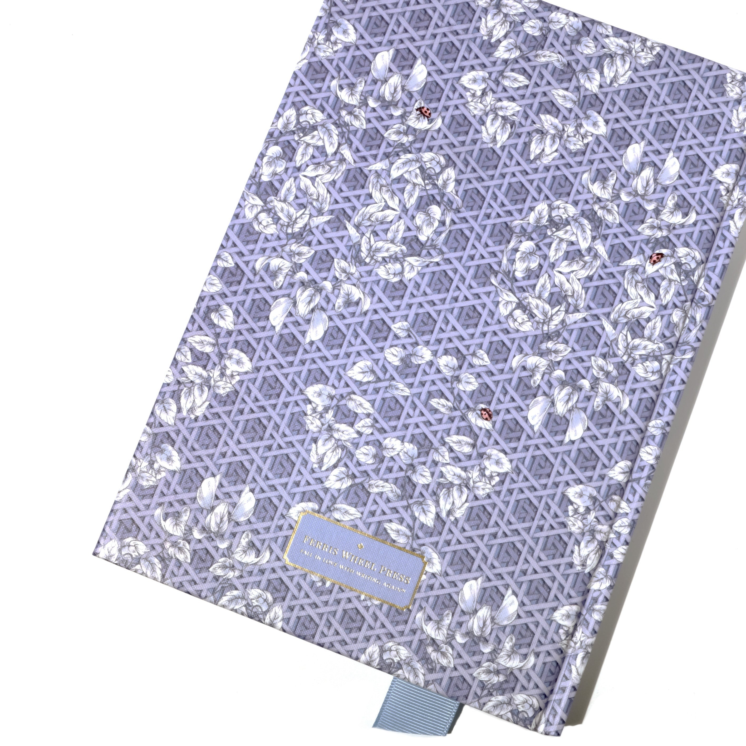 The Sketchbook A5 Enveloped in Rattan - Violet Blue
