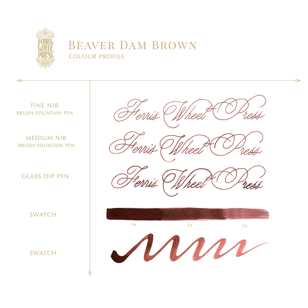 85ml Beaver Dam Brown Ink
